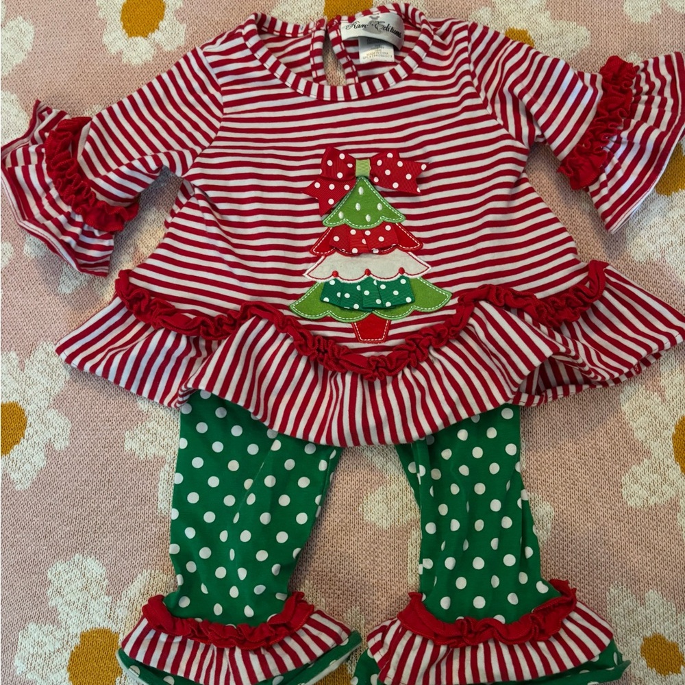 Festive Striped Christmas Outfit